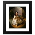 thumbnail image 2 of John F. Francis 12x14 Black Modern Framed Museum Art Print Titled - Mary Elizabeth Francis, the Artist's Daughter (ca. 1840), 2 of 5