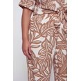 thumbnail image 3 of Women's Plus Size Abstract Leaf Print Wide Leg Pants, 3 of 4