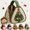 Christmas Tree, variant on DIY Christmas Quilted Basket Sewing Kit,Fabric Christmas Storage Basket | Complete Santa Applique Craft Set with Pre-Cut Fabrics, Padding, Handles, Thread, Festive Holiday Gift for Beginners Crafters
