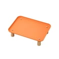 thumbnail image 2 of Comedero elevado para perros y gatos. Comedero y bebedero con soporte elevado y estante lavable. Naranja, 2 of 9