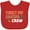 Red, variant on Inktastic Thanksgiving Turkey Day Cooking Crew with Turkey and Pumpkin Pie Boys or Girls Baby Bib