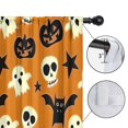 thumbnail image 4 of Blackout Kids Curtains,Halloween Ghosts Skulls Bats and Pumpkins Childrens Insulated Curtains Set Of 2,Bedroom Essentials,Toddler Room Decor 42"x84", 4 of 5