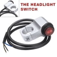 thumbnail image 1 of Motorcycle Handlebar Headlight Fog Spot light 12V On Off Switch Waterproof ATV, 1 of 10