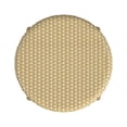 thumbnail image 4 of Home Square Rattan Round Backless Counter Stool in Yellow & White - Set of 2, 4 of 7
