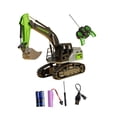 thumbnail image 3 of Excavadora de juguete con control remoto, excavadora/bulldozer de juguete con giro de 360 ​​grados Verde, 3 of 9