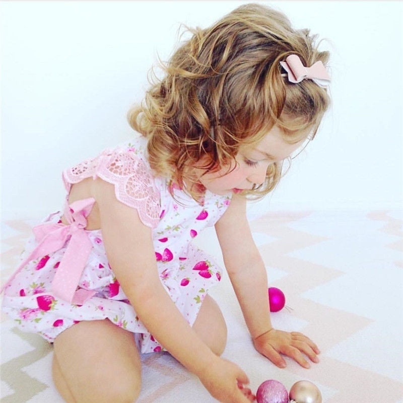 strawberry romper baby