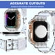 thumbnail image 4 of Correa protectora de gel deportiva para hombre y mujer, compatible con Apple Watch Ultra 2/1 Series 1-9 y SE, 38 mm, 40 mm, 41 mm, 42 mm, 44 mm, 45 mm, transparente, 4 of 5