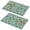 Pioneer Flower Floral, variant on Placemat, Pioneer Flower Floral Print Pattern Place Mats Table Mat Set Of 2, PVC Washable Placemats for Party Kitchen Dining Decoration, 18x12 Inch, Fade Resistant