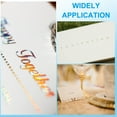 thumbnail image 6 of Uxcell 11.7x8.3" Hot Stamping Foil Paper Sheet, 40 Sheets A4 Heat Transfer Hot Stamping Paper Foil for Leather DIY Logo Decor Craft Gift Package Scrapbook Card, Laser Spot Gold, 6 of 6