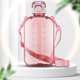 thumbnail image 4 of Termos para agua de 750 ML, taza portátil transparente a prueba de fugas, vasos de verano (rosa), 4 of 9