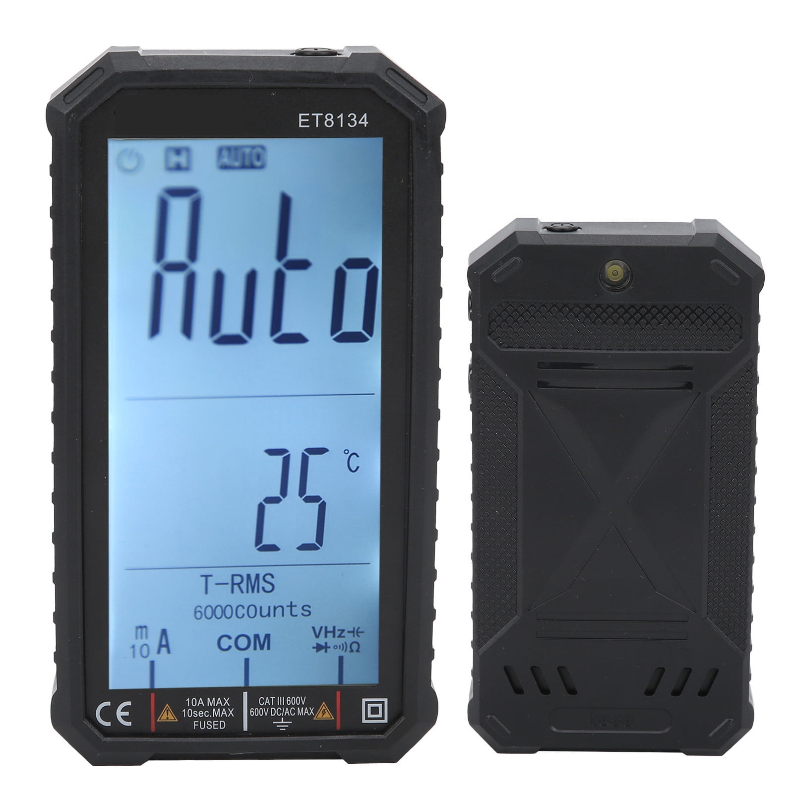 ET8134 Multi Function Multimeter LCD Automatic with Alarm 10A 600V