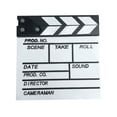 thumbnail image 1 of Película de madera Director de video Tablilla Corte de película Escena de acción Pizarra Tablero de chapaleta Negro Blanco Speravity DZ54559-01, 1 of 2