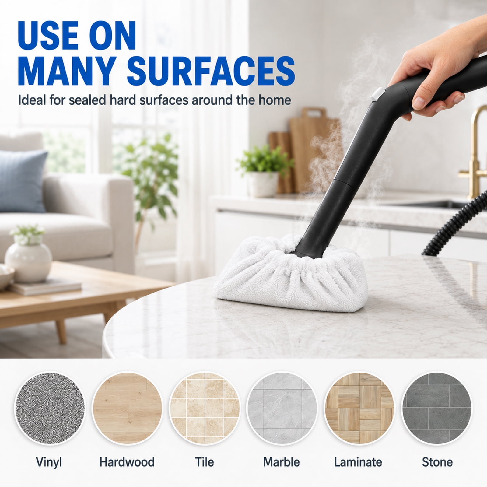 Steam Cleaner Bonnet, Microfiber Bonnet Pads Compatible – picture 6