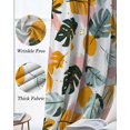 thumbnail image 3 of Palm Leaves Blackout Curtains for Bedroom Living Room Darkening Curtains 84 Inch Length 2 Panels Set Tropical Botanical Plants Summer Boho Window Curtain Window Treatment Grommet Drapes 52"x84", 3 of 9