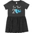 thumbnail image 3 of Inktastic 2nd Birthday Mermaid Party Girls Toddler Dress, 3 of 5