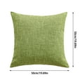 thumbnail image 3 of Fall Throw Pillow Covers 20x20 Inch Solid Dyed Decorative Soft Pillow Cases for Sofa Couch Bed Living Room Home Cozy Cushion Cover Protector Sham, 3 of 4