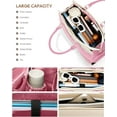 thumbnail image 3 of 2 in 1 Lunch Tote Bag for Women Laptop Work Bag with Lunch Insulated Compartment and Purse Combo, 15.6 Inch Computer Crossbody bag Waterproof PU Leather Shoulder Bag for Daily, Office, Picnic, 3 of 8