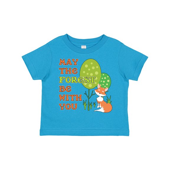 Inktastic May the Forest Be with You Cute Fox Boys or Girls Toddler T-Shirt