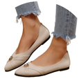 thumbnail image 3 of oqasdz Womens Casual Shoes Fashion Slip On Flat Dress Shoes Pointed Toe Soft Sole Comfortable Driving Loafers for Work Business Outdoor Summer, 3 of 6