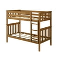 thumbnail image 3 of Plank+Beam Solid Wood Twin over Twin Bunk Bed with Ladder for Adults, No Box Spring Needed, 3 of 10