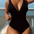 thumbnail image 2 of RUTAYY Women Solid Color Summer Beach Swimwear Swimsuit Pool Swim Wear, 2 of 6