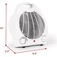 thumbnail image 2 of Calefactor Portátil De Sobremesa Con Ventilador BLANCO, 2 of 5