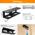 thumbnail image 3 of Under Desk Laptop Mount, Ergonomic Space-Saving Laptop & Keyboard Holder, Easy Install Under-Desk Organizer Shelf for Home & Office Workspace (10x3x3cm, 191g), 3 of 5