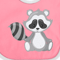 thumbnail image 4 of Inktastic Cute Woodland Animal Raccoon Boys or Girls Baby Bib, 4 of 4
