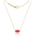 thumbnail image 1 of Collar AiCase con colgante chapado en oro de 18 quilates para mujer, color rosa intenso, 1 of 7