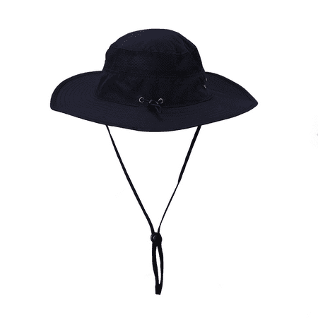 HDE Mens Mesh Bucket Hat Outdoor UV Sun Protection Wide Brim Booney Fishing (Best Sun Hats For Women)