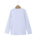 thumbnail image 4 of Hvobtty Toddler T-shirts, Toddler Fall Tops, Children's Solid Color Long Sleeved Casual Sports Long Sleeved Round Neck T-shirt Top For Kids White 10-11 Years, 4 of 5