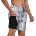 thumbnail image 2 of Daiia Autumn Leaves Mens Swim Trunks Swim Shorts Quick Dry Swim Shorts with Mesh Lining Pockets-Medium, 2 of 9