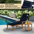 thumbnail image 7 of XXLYY Chaise Lounge Cushions Outdoor, Water-Resistant Patio Lounge Chair Cushion with Ties and Pillows, 3'' High-Density Foam Lounge Replacement Cushion for Lawn Pool, 7 of 7