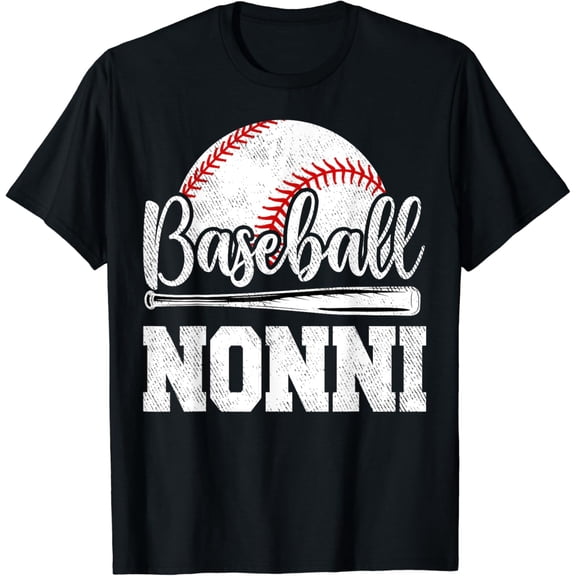 Vintage Tee Baseball Nonni Baseball Player Game Day Mother'S Gift T-Shirt