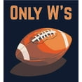 thumbnail image 2 of Only W's American Football Youth Navy Blue Crew Neck Short Sleeve Tee-Small, 2 of 4