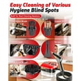 thumbnail image 5 of 5-in-1 229°F Pressurized Handheld Steam Cleaner 2500W Handheld High-Temperature Pressurized Steam Cleaner with 6 Levels & 1l Tank, For Home Kitchen Grease,Tile Grout,Car,Furniture,Windows, 5 of 7