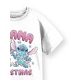 thumbnail image 2 of Stitch Ohana Christmas Girls Graphic Crewneck Short Sleeve T-Shirt, Sizes 4-16, 2 of 4