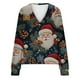 thumbnail image 5 of Puntoco Chaqueta Informal Con Botones Y Estampado Navideño Para Mujer, 5 of 5