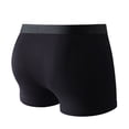 thumbnail image 6 of Washable Incontinence Underwear for Men, Seamless Solid Finish with Invisible Waistband and Mid-Thigh Cut Awesome for Long Flights Office Meetings Black L, 6 of 7