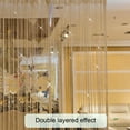 thumbnail image 3 of String Curtains Beaded Door Curtains Panel Divider ,Fly Screen For Door Wall And Window Decoration - Champagne (color), 3 of 6