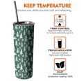 thumbnail image 6 of 20oz Green Christmas Tree Pattern Skinny Tumblers Stainless Steel Tumbler with Lid and Straw,Vacuum Insulated Double Wall Travel Tumbler Cups with Cleaning Brush for Coffee,Tea, 6 of 6