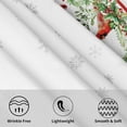 thumbnail image 3 of Christmas Round Tablecloth 60 Inch Winter Holiday Red Bird Holly Leaf Circle Table Cloth Xmas Snowflake Theme Table Cover for Kitchen Dinner Home Decor, 3 of 7