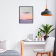 thumbnail image 3 of Stupell Industries Contemporary Airplane Takeoff into Pastel Skies Black Framed Giclee Art, 11 x 14, by The Prints Vibe, 3 of 8