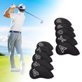 thumbnail image 4 of LOVIVER 10 pcs/Set Meshy Golf Iron Head Cover Golf Club Headcovers Fit Most Wedges Irons, 4 of 8