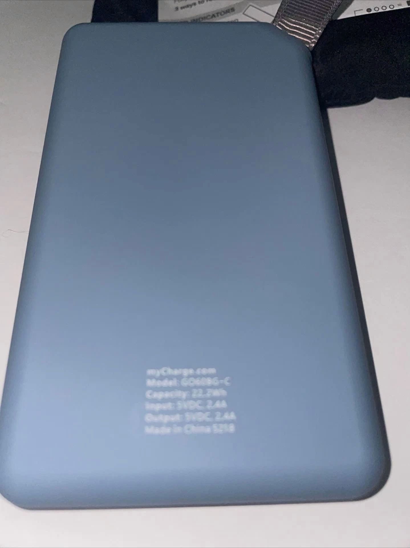 KLYNE- Mycharge Go Big Portable Charger 6000Mah External Battery Pack With Usb And Case