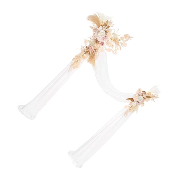 Bearachild Elegante Conjunto De Flores De De Boda Para Una Hermosa Ceremonia Contorno De Líneas Suaves Simple Y Atmosférico Kits de decoración para fiestas A6