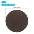 thumbnail image 2 of Uxcell 6.3" Dia. Adhesive Non-Slip Backed Felt, 2 Pcs 5mm Thick Round Lamp Base Anti-Slip Mat Anti-Scratch Pad, Brown, 2 of 6