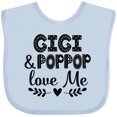 thumbnail image 3 of Inktastic Gigi and Poppop Love Me Boys or Girls Baby Bib, 3 of 4