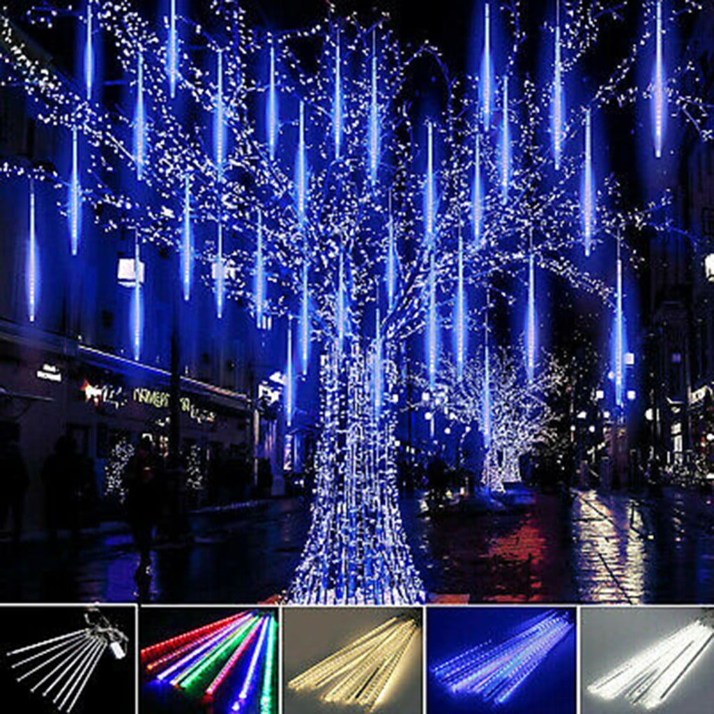 Details about   LED Meteor Shower Lights Waterproof Falling Rain Icicle Outdoor Christmas Decor 