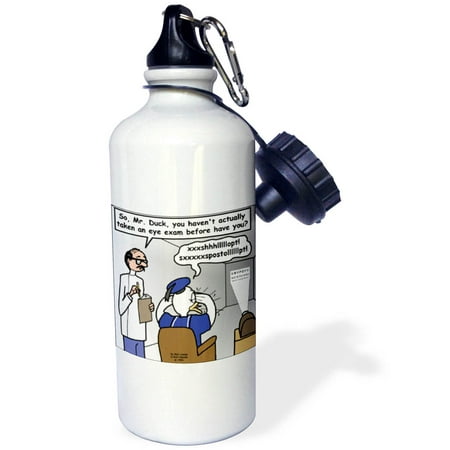 

Famous Duck at the Eye Doctor 21 oz Sports Water Bottle wb-2947-1